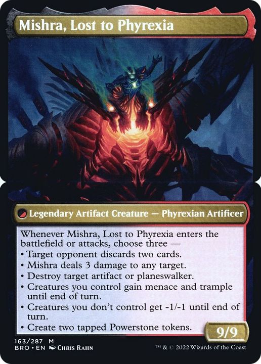 Mishra, Lost to Phyrexia in the group Magic the Gathering / Sets / The Brothers' War Promos at Proxyprinters.com (42834)