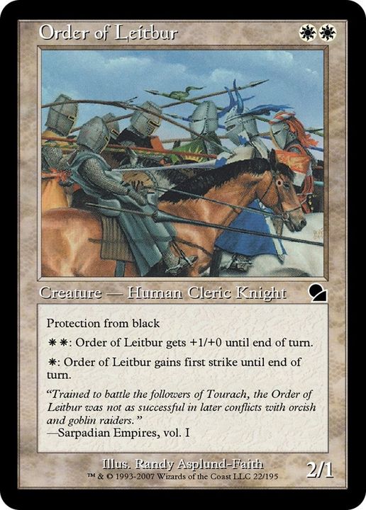 Order of Leitbur in the group Magic the Gathering / Types / Creatures / Human at Proxyprinters.com (42858)