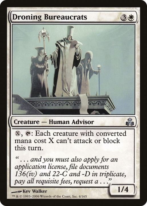 Droning Bureaucrats in the group Magic the Gathering / Types / Creatures / Human at Proxyprinters.com (42860)