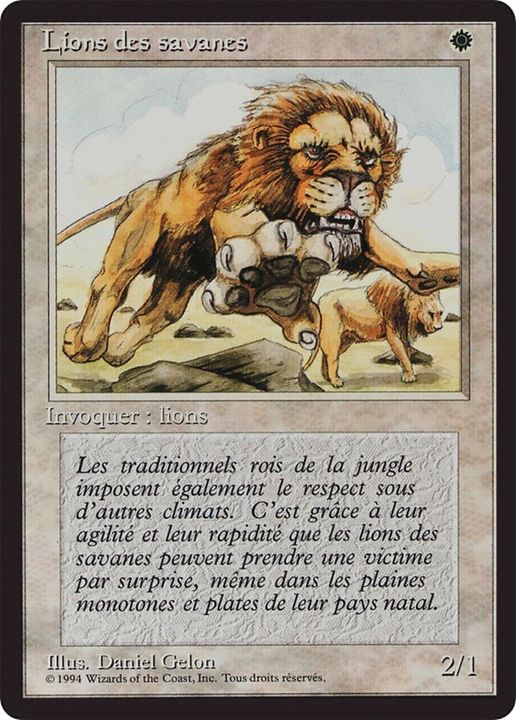 Savannah Lions in the group Magic the Gathering / Types / Colors / White at Proxyprinters.com (42875)