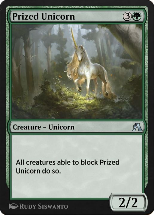 Prized Unicorn in the group Magic the Gathering / Types / Colors / Green at Proxyprinters.com (42877)