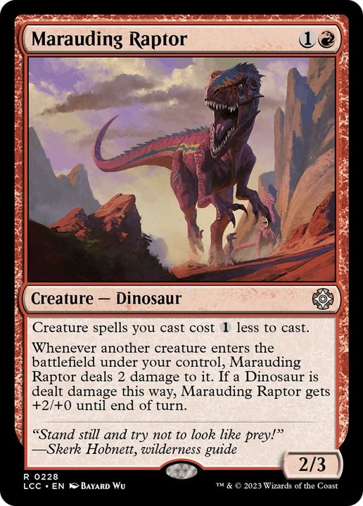 Marauding Raptor in the group Magic the Gathering / Types / Colors / Red at Proxyprinters.com (4298)