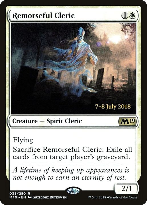 Remorseful Cleric in the group Magic the Gathering / Types / Colors / White at Proxyprinters.com (42996)