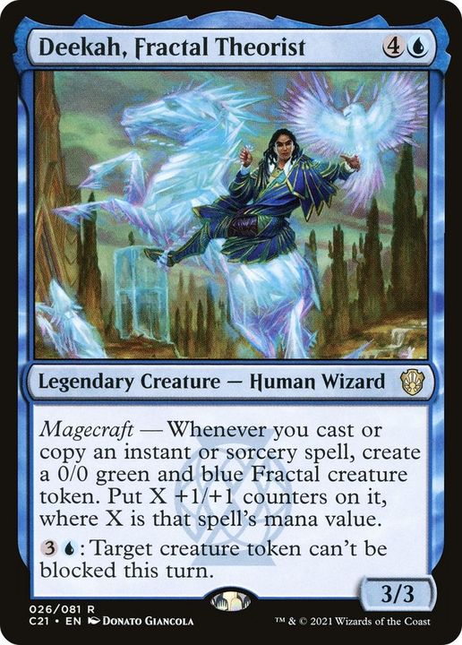 Deekah, Fractal Theorist in the group Magic the Gathering / Sets / Commander 2021 at Proxyprinters.com (42998)