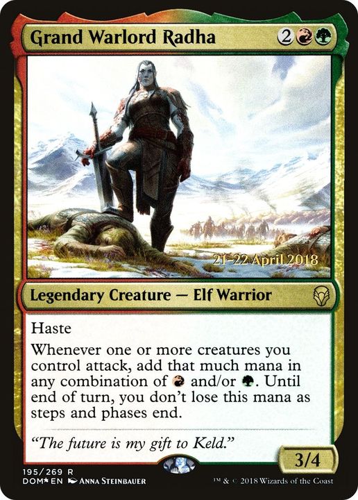 Grand Warlord Radha in the group Magic the Gathering / Types / Colors / Multicolors / G, R at Proxyprinters.com (43006)