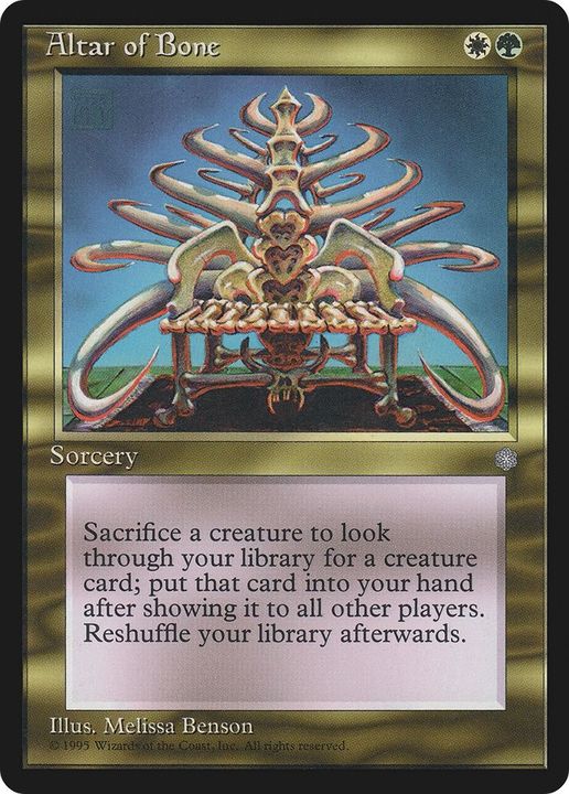 Altar of Bone in the group Magic the Gathering / Types / Colors / Multicolors / G, W at Proxyprinters.com (43008)