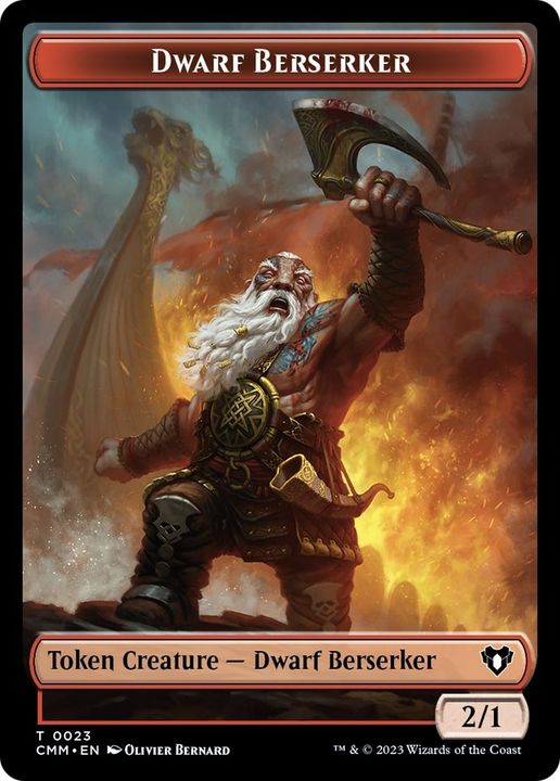 Dwarf Berserker in the group Magic the Gathering / Sets / Commander Masters Tokens at Proxyprinters.com (43010)