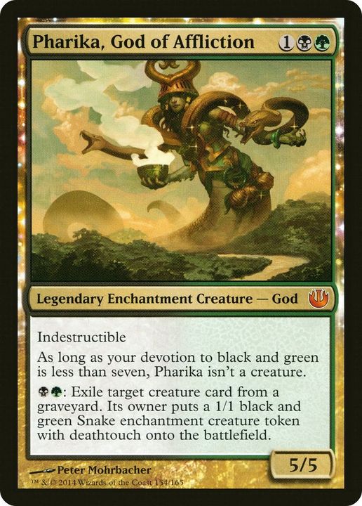 Pharika, God of Affliction in the group Magic the Gathering / Types / Colors / Multicolors / B, G at Proxyprinters.com (43032)