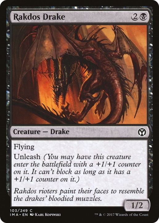 Rakdos Drake in the group Magic the Gathering / Sets / Iconic Masters Tokens at Proxyprinters.com (43049)