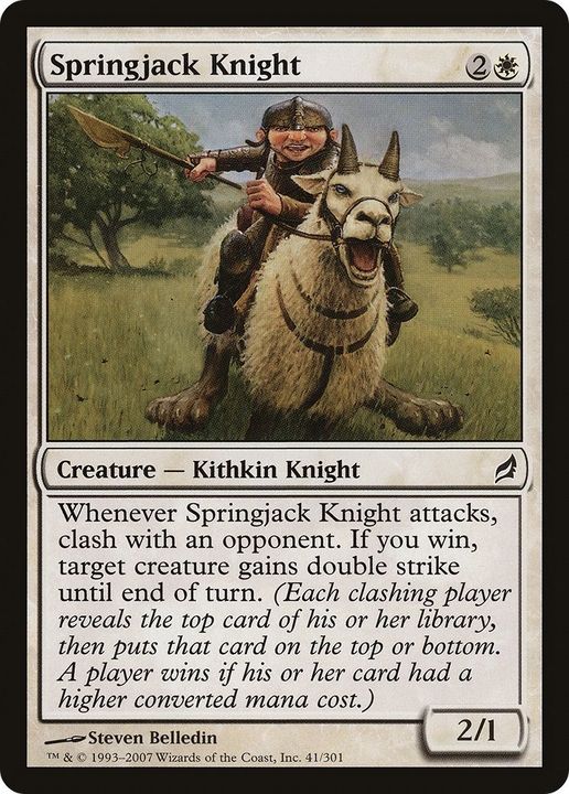 Springjack Knight in the group Magic the Gathering / Types / Colors / White at Proxyprinters.com (43053)