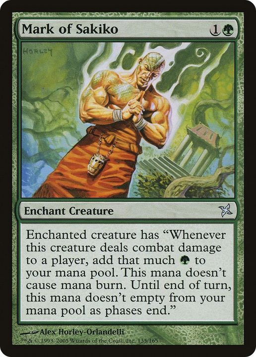 Mark of Sakiko in the group Magic the Gathering / Types / Colors / Green at Proxyprinters.com (43087)