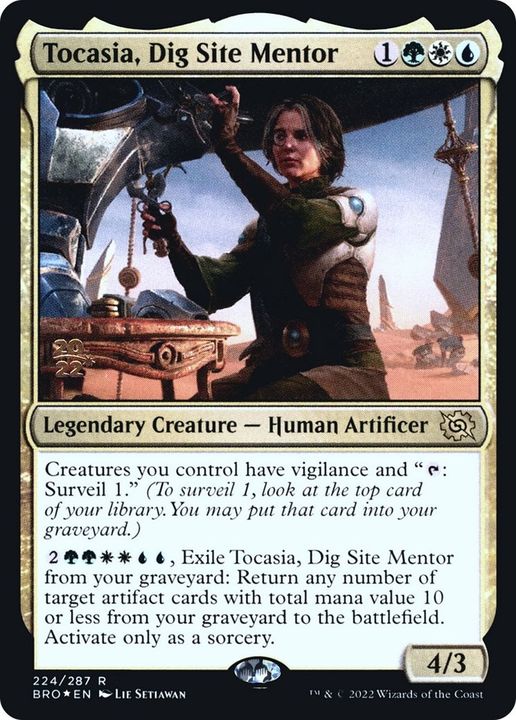 Tocasia, Dig Site Mentor in the group Magic the Gathering / Sets / The Brothers' War Promos at Proxyprinters.com (43105)