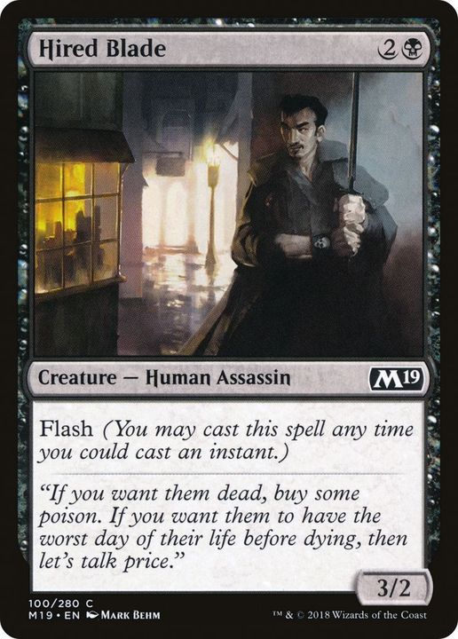 Hired Blade in the group Magic the Gathering / Types / Creatures / Human at Proxyprinters.com (43113)