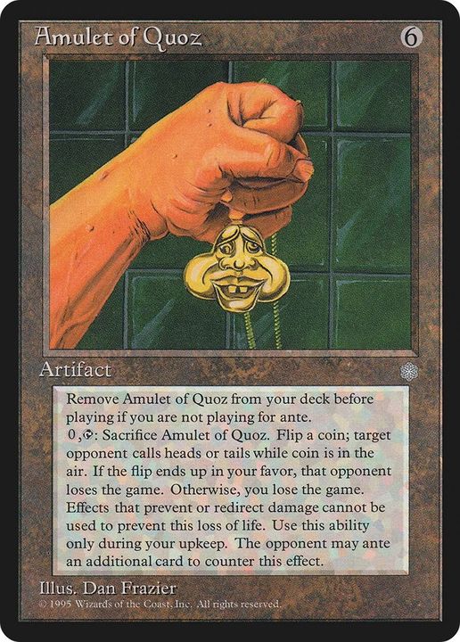 Amulet of Quoz in the group Magic the Gathering / Types / Artifacts / Artifact at Proxyprinters.com (43169)