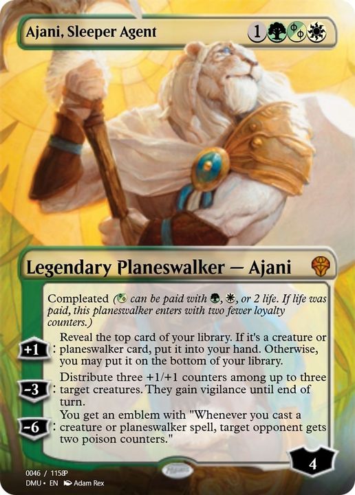 Ajani, Sleeper Agent in the group Magic the Gathering / Types / Colors / Multicolors / G, W at Proxyprinters.com (43198)