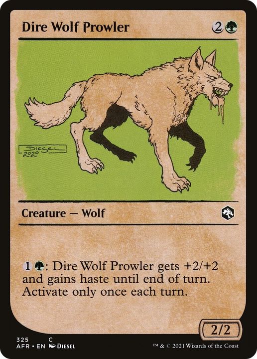 Dire Wolf Prowler in the group Magic the Gathering / Types / Colors / Green at Proxyprinters.com (43201)