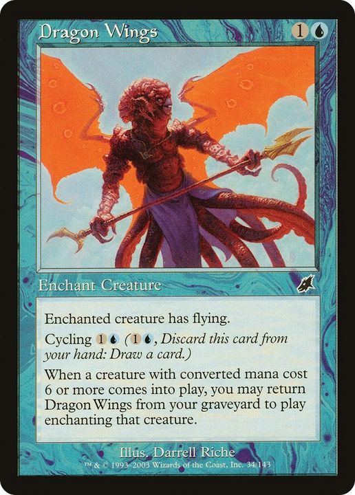 Dragon Wings in the group Magic the Gathering / Types / Colors / Blue at Proxyprinters.com (43215)