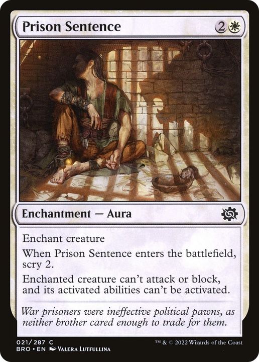 Prison Sentence in the group Magic the Gathering / Types / Colors / White at Proxyprinters.com (43234)