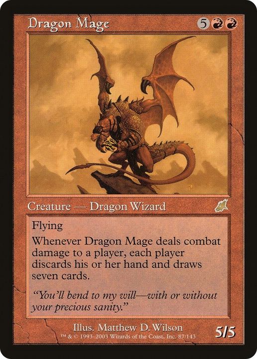 Dragon Mage in the group Magic the Gathering / Types / Creatures / Wizard at Proxyprinters.com (43241)