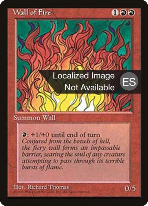 Wall of Fire in the group Magic the Gathering / Sets / Fourth Edition Foreign Black Border at Proxyprinters.com (43244)