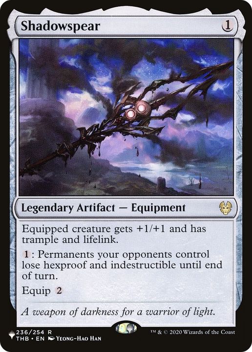 Shadowspear in the group Magic the Gathering / Types / Artifacts / Legendary Artifact at Proxyprinters.com (43255)