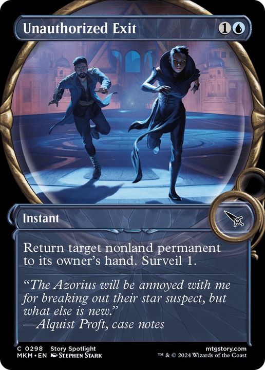 Unauthorized Exit in the group Magic the Gathering / Types / Colors / Blue at Proxyprinters.com (43260)