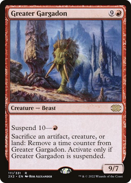 Greater Gargadon in the group Magic the Gathering / Types / Colors / Red at Proxyprinters.com (43314)