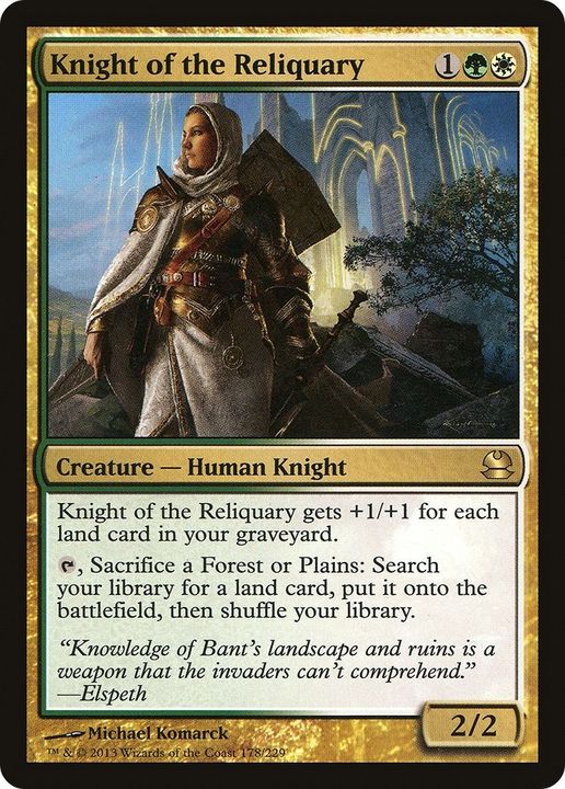 Knight of the Reliquary in the group Magic the Gathering / Types / Colors / Multicolors / G, W at Proxyprinters.com (43337)