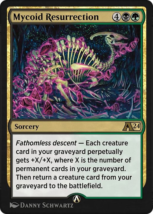 Mycoid Resurrection in the group Magic the Gathering / Types / Colors / Multicolors / B, G at Proxyprinters.com (43380)