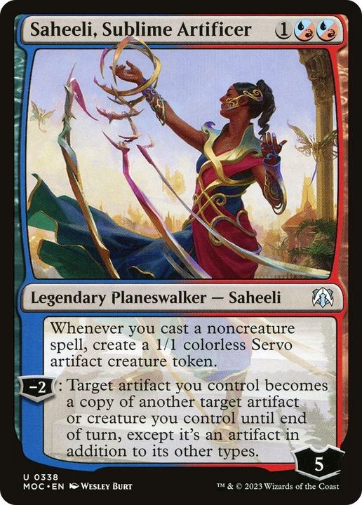 Saheeli, Sublime Artificer in the group Magic the Gathering / Types / Colors / Multicolors / R, U at Proxyprinters.com (43390)