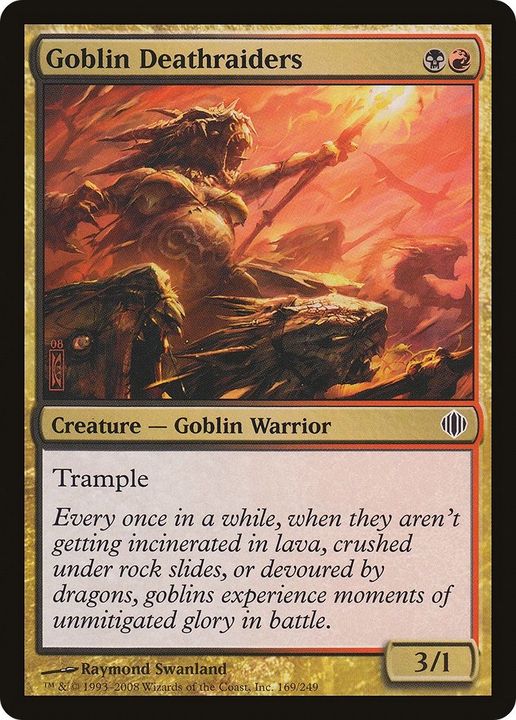 Goblin Deathraiders in the group Magic the Gathering / Types / Colors / Multicolors / B, R at Proxyprinters.com (43417)