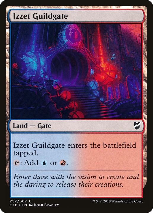 Izzet Guildgate in the group Magic the Gathering / Sets / Commander 2018 at Proxyprinters.com (43470)