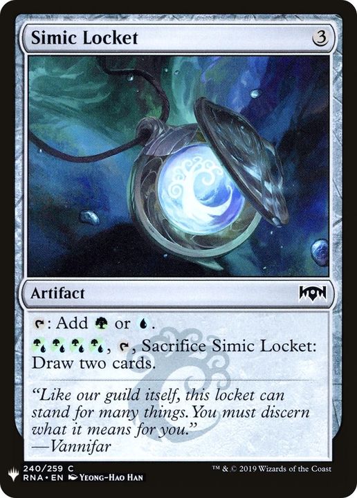 Simic Locket in the group Magic the Gathering / Types / Artifacts / Artifact at Proxyprinters.com (43486)