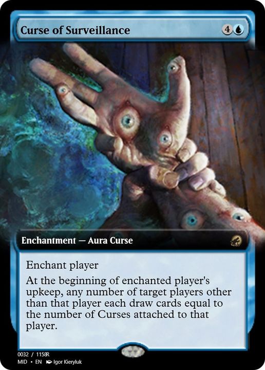 Curse of Surveillance in the group Magic the Gathering / Types / Colors / Blue at Proxyprinters.com (43531)