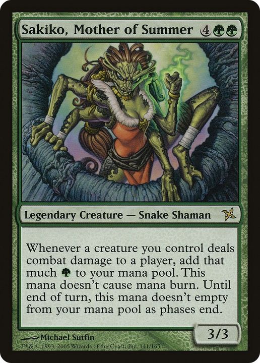 Sakiko, Mother of Summer in the group Magic the Gathering / Types / Colors / Green at Proxyprinters.com (43538)