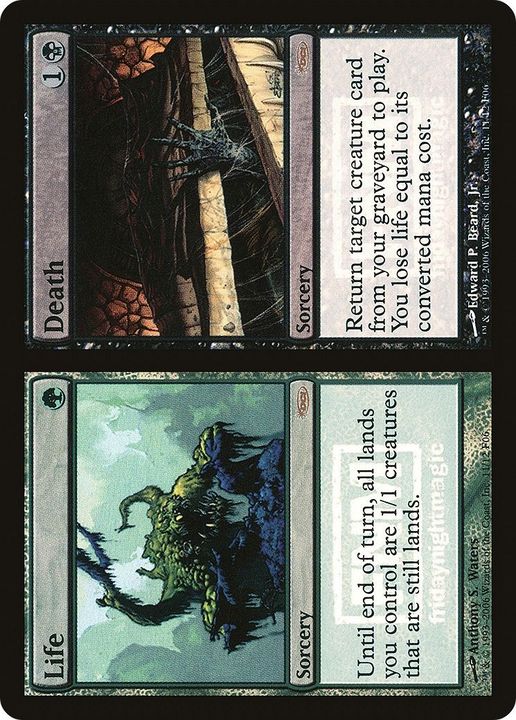 Life // Death in the group Magic the Gathering / Types / Colors / Multicolors / B, G at Proxyprinters.com (43572)