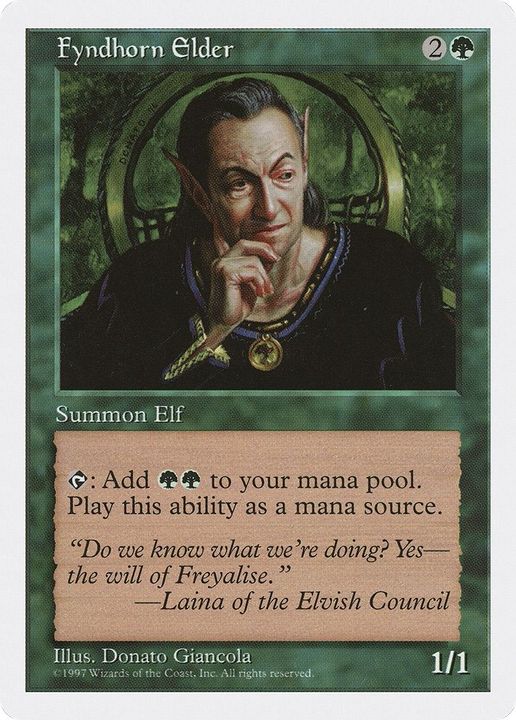 Fyndhorn Elder in the group Magic the Gathering / Sets / Fifth Edition at Proxyprinters.com (4358)