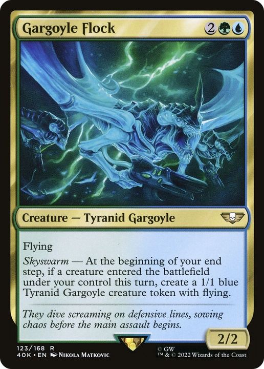 Gargoyle Flock in the group Magic the Gathering / Types / Colors / Multicolors / G, U at Proxyprinters.com (4365)