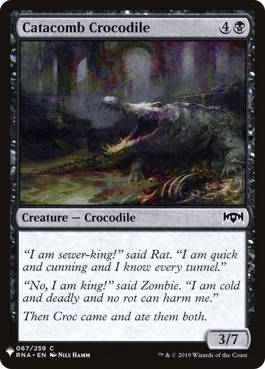 Catacomb Crocodile in the group Magic the Gathering / Types / Colors / Black at Proxyprinters.com (43668)