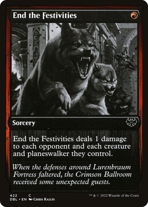 End the Festivities in the group Magic the Gathering / Types / Colors / Red at Proxyprinters.com (4369)