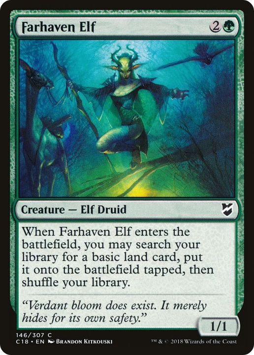 Farhaven Elf in the group Magic the Gathering / Sets / Commander 2018 at Proxyprinters.com (43693)