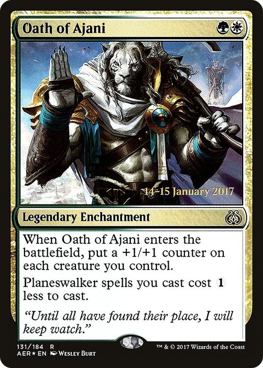 Oath of Ajani in the group Magic the Gathering / Types / Enchantment / Legendary Enchantment at Proxyprinters.com (43698)