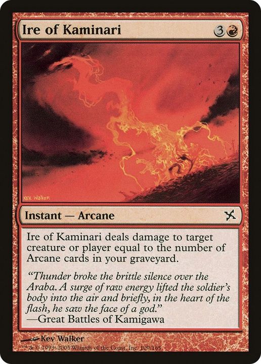 Ire of Kaminari in the group Magic the Gathering / Types / Colors / Red at Proxyprinters.com (4372)