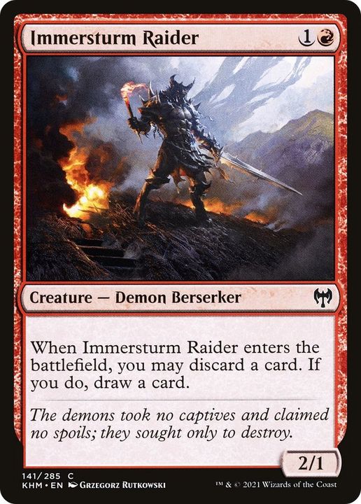 Immersturm Raider in the group Magic the Gathering / Types / Colors / Red at Proxyprinters.com (43729)