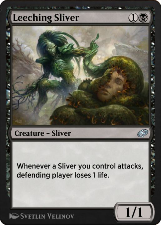 Leeching Sliver in the group Magic the Gathering / Types / Colors / Black at Proxyprinters.com (43739)