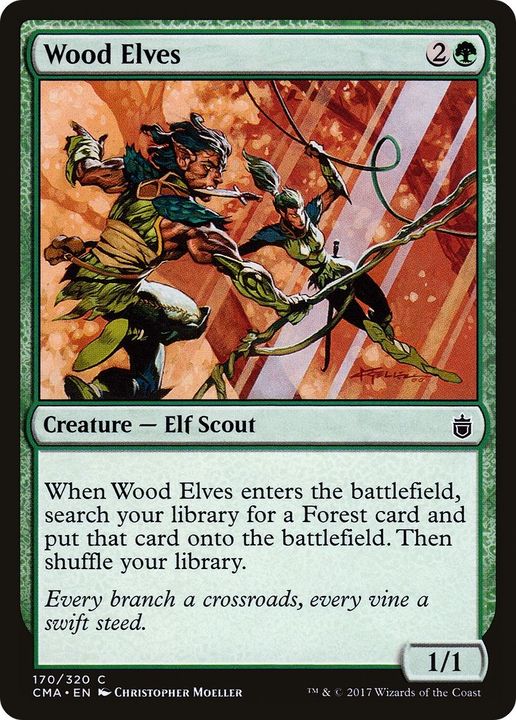 Wood Elves in the group Magic the Gathering / Sets / Commander Anthology at Proxyprinters.com (43768)