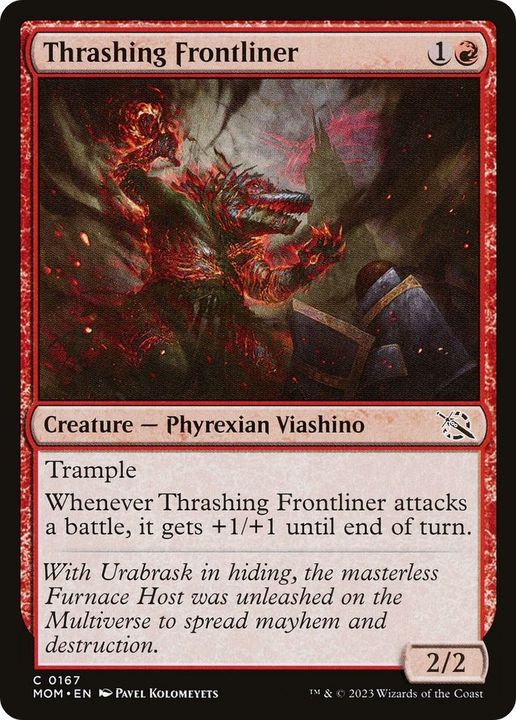 Thrashing Frontliner in the group Magic the Gathering / Types / Colors / Red at Proxyprinters.com (43774)