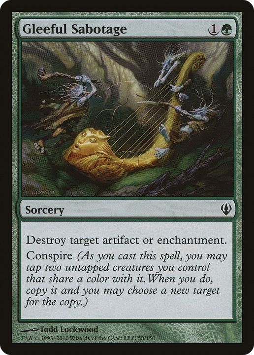 Gleeful Sabotage in the group Magic the Gathering / Types / Colors / Green at Proxyprinters.com (43781)