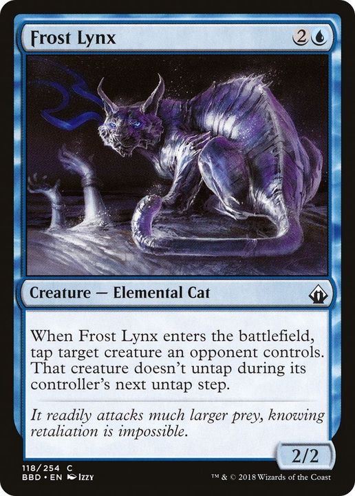 Frost Lynx in the group Magic the Gathering / Types / Colors / Blue at Proxyprinters.com (43826)