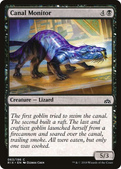 Canal Monitor in the group Magic the Gathering / Types / Colors / Black at Proxyprinters.com (43829)